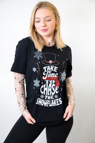 Chase The Snowflakes Tee