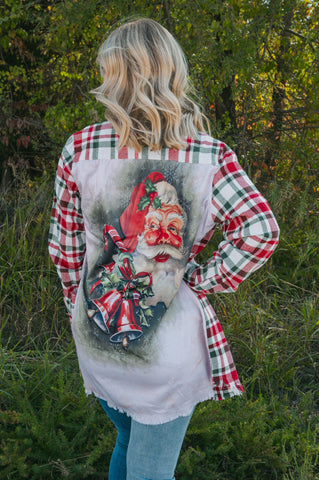 One24 Flannel Silk Back Santa #1