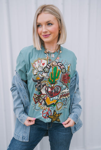 Yeehaw Sketchbook-Arctic Tee